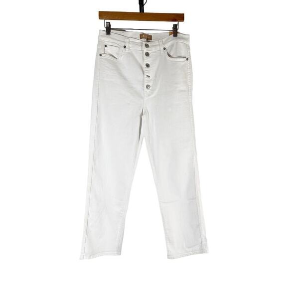 7 For All Mankind Exposed Button High Waist Crop
Straight Leg Jeans Size 31 - Picture 2 of 15